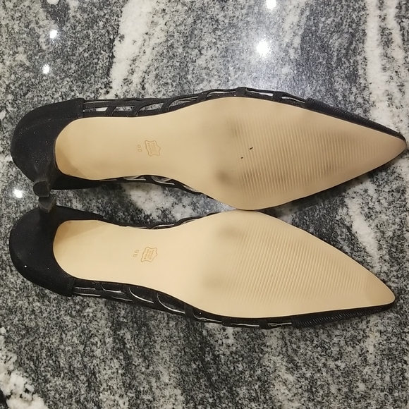 Caparos Shimmery Black Heels ❤ Sz 9B - Picture 5 of 5